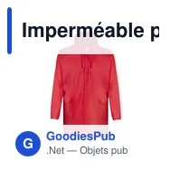 Imperméable personnalisable Hydrus avec logo pour entreprises - Miniature 9