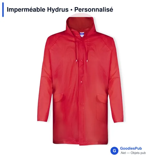 Imperméable personnalisable Hydrus avec logo pour entreprises - Image 9