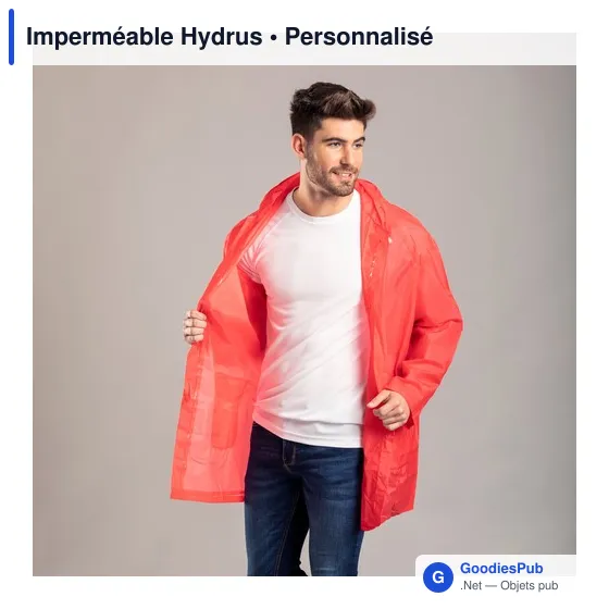 Imperméable personnalisable Hydrus avec logo pour entreprises - Image 10