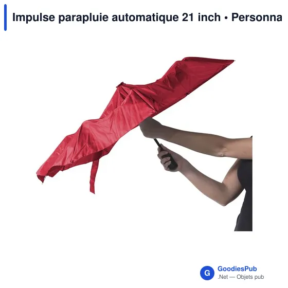 Parapluie automatique personnalisable Impulse avec logo - Image 4