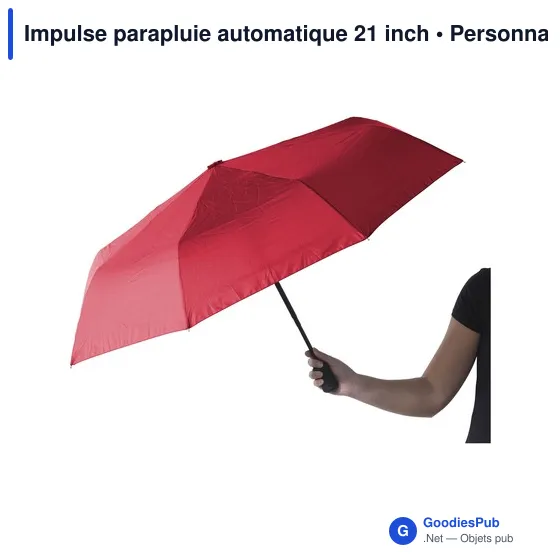 Parapluie automatique personnalisable Impulse avec logo - Image 5
