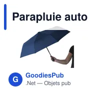 Parapluie automatique personnalisable Impulse avec logo - Miniature 10