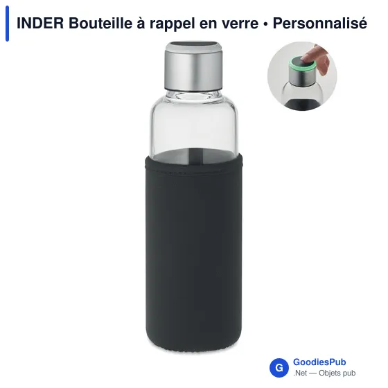 INDER Bouteille à rappel en verre - Image 1