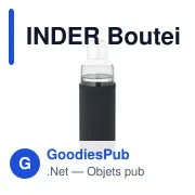 INDER Bouteille à rappel en verre - Miniature 2