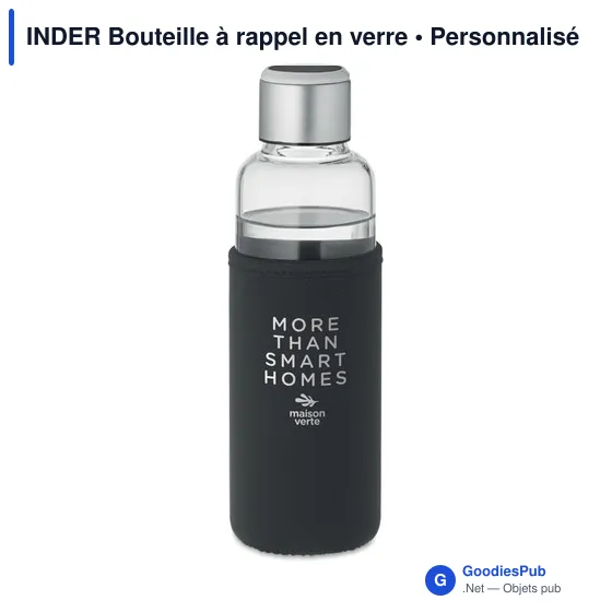 INDER Bouteille à rappel en verre - Image 3