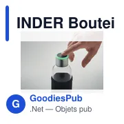 INDER Bouteille à rappel en verre - Miniature 4