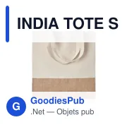 INDIA TOTE Sac à provisions avec jute. - Miniature 1