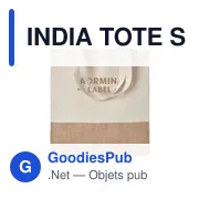 INDIA TOTE Sac à provisions avec jute. - Miniature 3