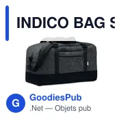 INDICO BAG Sac de week-end en feutre RPET - Miniature 1