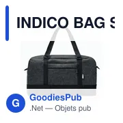 INDICO BAG Sac de week-end en feutre RPET - Miniature 3