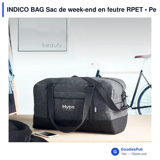INDICO BAG Sac de week-end en feutre RPET - Image 6