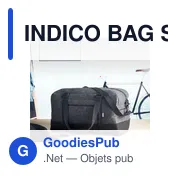 INDICO BAG Sac de week-end en feutre RPET - Miniature 7