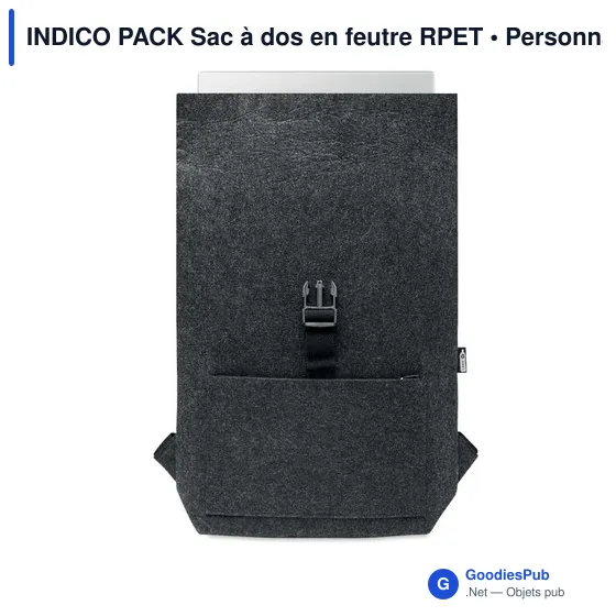 INDICO PACK Sac à dos en feutre RPET - Image 2