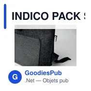INDICO PACK Sac à dos en feutre RPET - Miniature 7