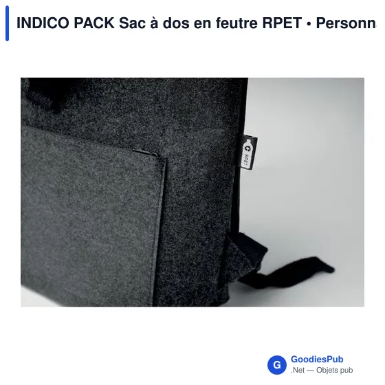 INDICO PACK Sac à dos en feutre RPET - Image 7