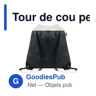 Tour de cou personnalisable avec logo pour entreprises - Miniature 1