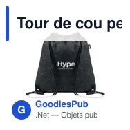 Tour de cou personnalisable avec logo pour entreprises - Miniature 3