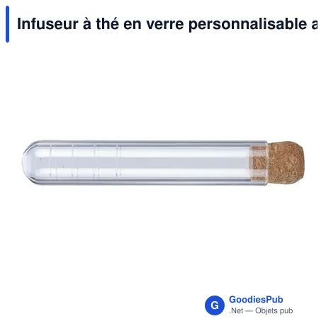 Infuseur à thé en verre personnalisable avec logo - Dustin