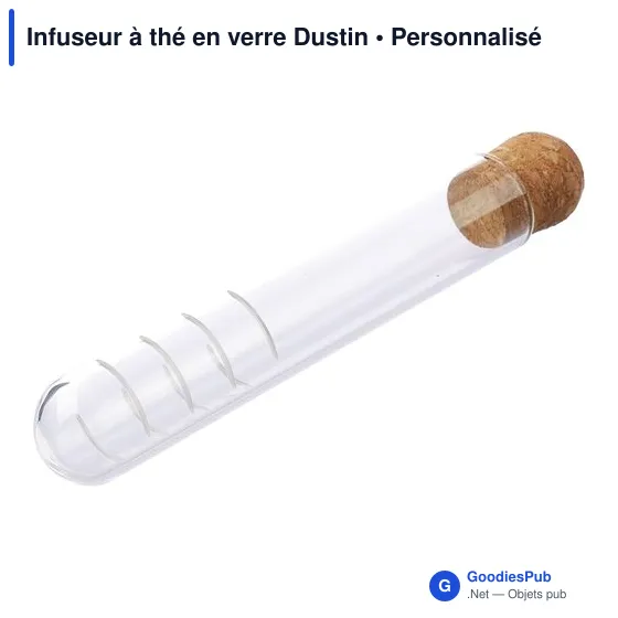 Infuseur à thé en verre personnalisable avec logo - Dustin - Image 3