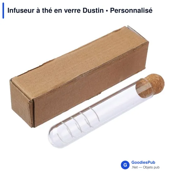 Infuseur à thé en verre personnalisable avec logo - Dustin - Image 4