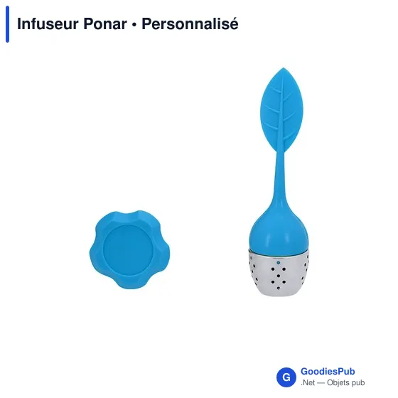 Infuseur à thé personnalisable en acier inoxydable - Infuseur Ponaravec logo - Image 5