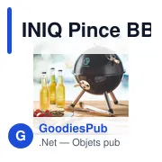 INIQ Pince BBQ en acier inoxydable - Miniature 3