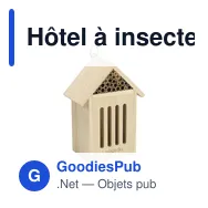 Hôtel à insectes personnalisable pour logo - Insect Inn - Miniature 1