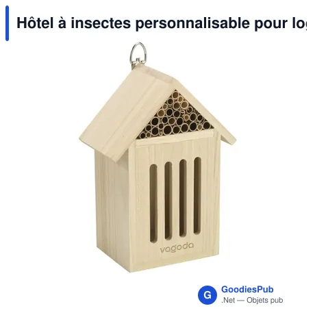 Hôtel à insectes personnalisable pour logo - Insect Inn