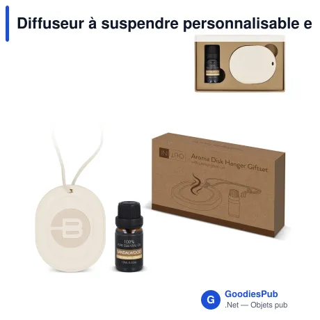 Diffuseur à suspendre personnalisable en plâtre, huile de santal - InSideOut Aroma