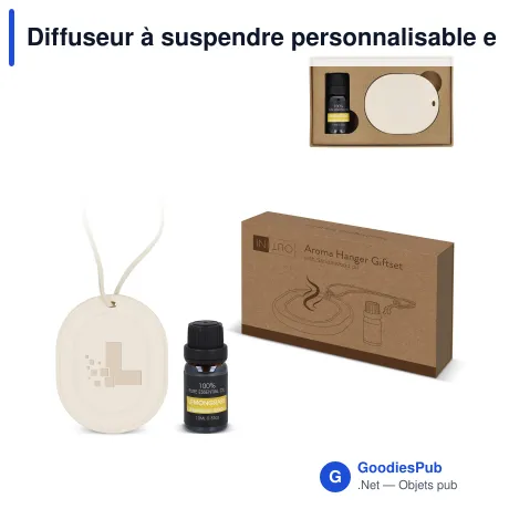 Diffuseur à suspendre personnalisable en plâtre, huile de citronnelle - InSideOut