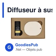 Diffuseur à suspendre personnalisable en plâtre, huile de citronnelle - InSideOut - Miniature 2