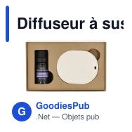 Diffuseur à suspendre personnalisable en plâtre, huile de lavande - InSideOut Aroma - Miniature 2