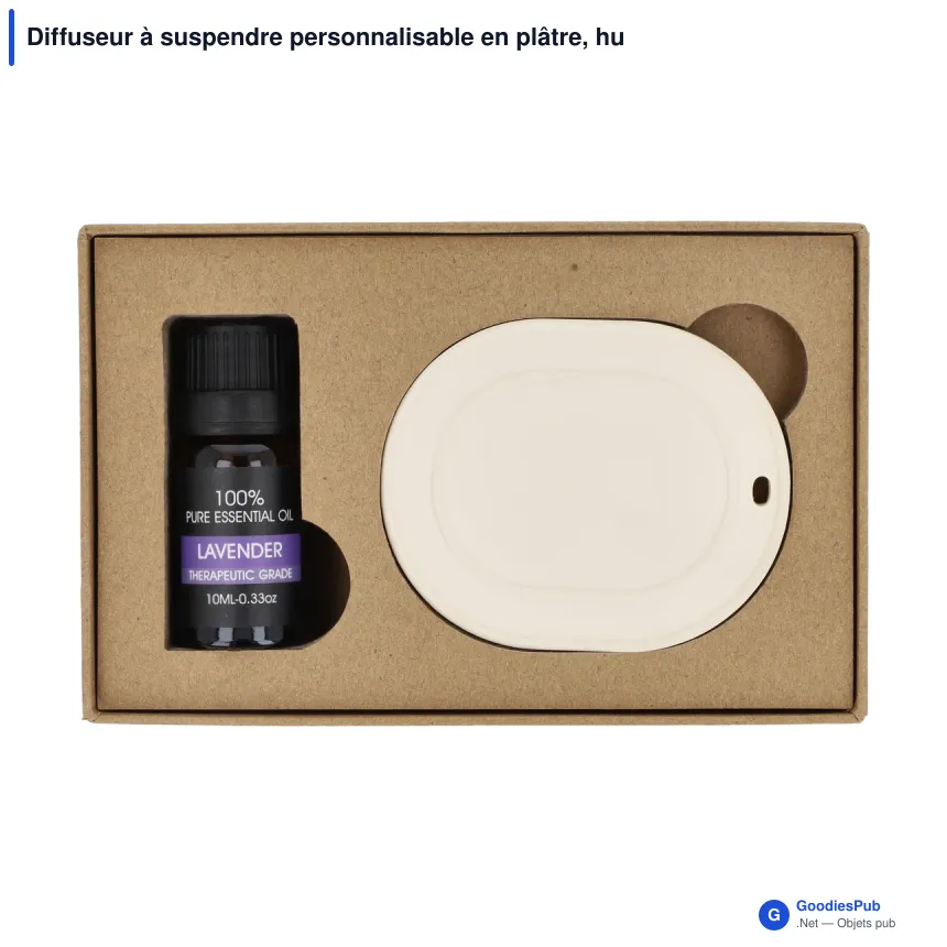Diffuseur à suspendre personnalisable en plâtre, huile de lavande - InSideOut Aroma - Image 2