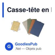 Casse-tête en bois FSC personnalisable en boîte d'allumettes - InSideOut Think IQ - Miniature 2