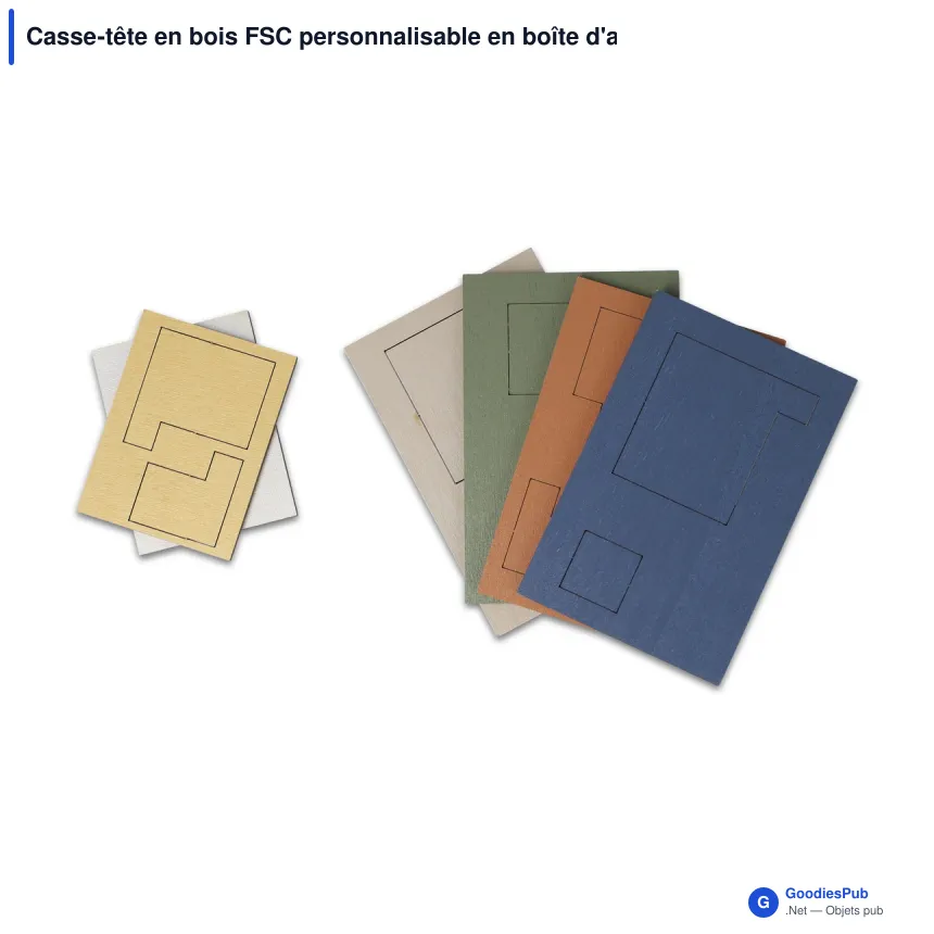Casse-tête en bois FSC personnalisable en boîte d'allumettes - InSideOut Think IQ - Image 2