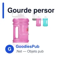 Gourde personnalisable 2,2 L en R-PETG avec logo - InSideOut Jumper - Miniature 1