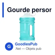 Gourde personnalisable 2,2 L en R-PETG avec logo - InSideOut Jumper - Miniature 2