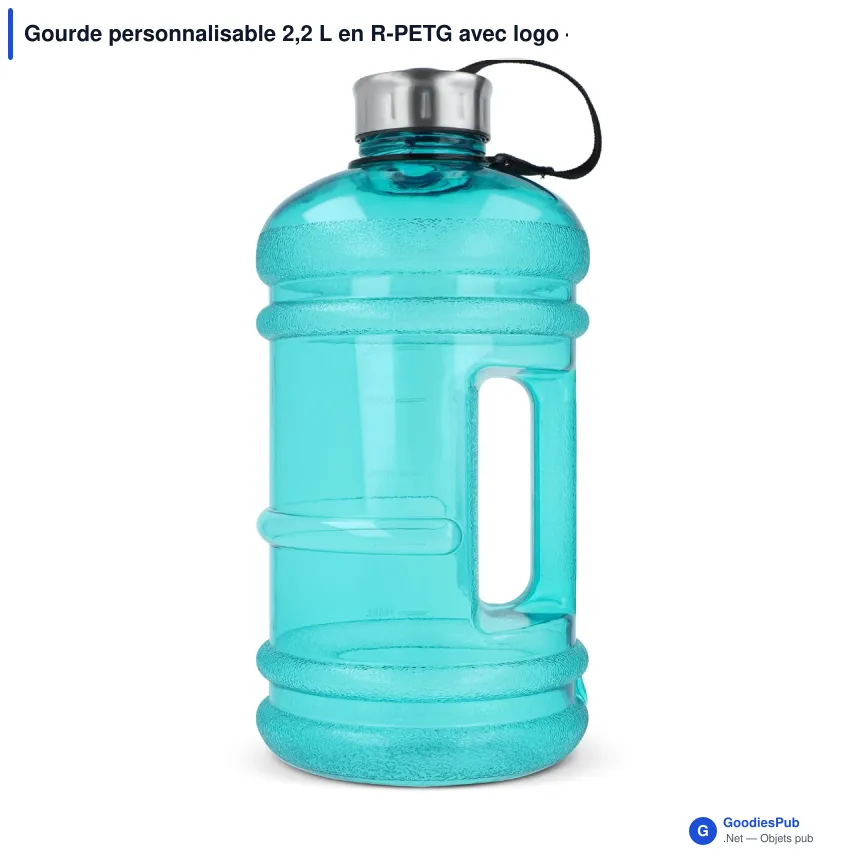 Gourde personnalisable 2,2 L en R-PETG avec logo - InSideOut Jumper - Image 2