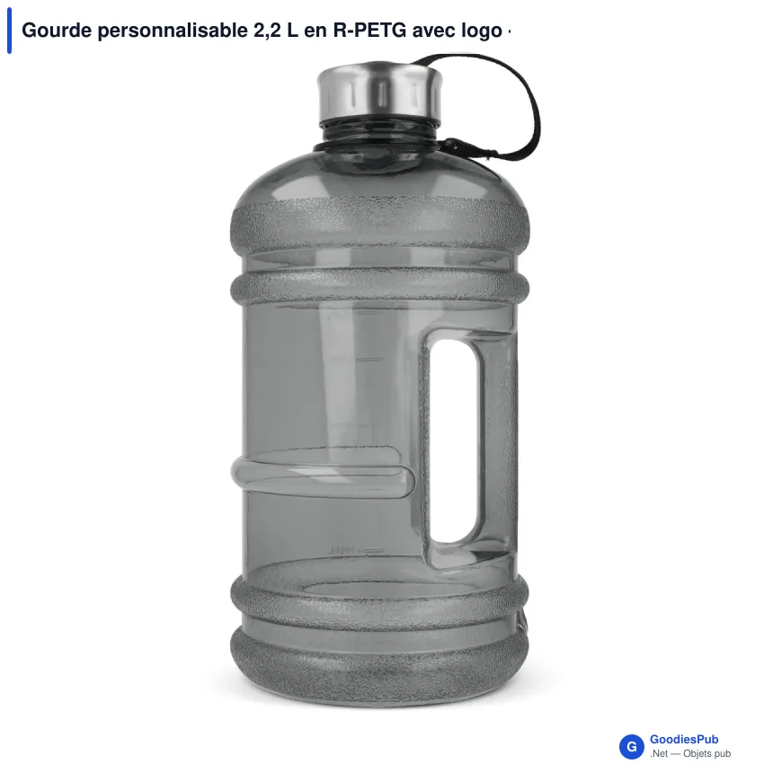 Gourde personnalisable 2,2 L en R-PETG avec logo - InSideOut Jumper - Image 3