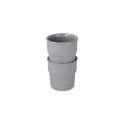 Variante Gris - Set de 2 mugs personnalisables 280 ml en céramique avec logo - InSideOut Fika