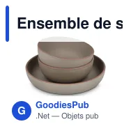 Ensemble de service 3 pièces personnalisable en R-PET avec logo - InSideOut Runa - Miniature 2