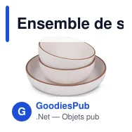 Ensemble de service 3 pièces personnalisable en R-PET avec logo - InSideOut Runa - Miniature 4