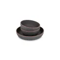 Variante Gris - Ensemble de service 3 pièces personnalisable en R-PET avec logo - InSideOut Runa
