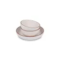 Variante Blanc - Ensemble de service 3 pièces personnalisable en R-PET avec logo - InSideOut Runa