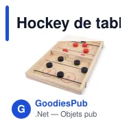 Hockey de table personnalisable en bois FSC avec logo - InSideOut - Miniature 2