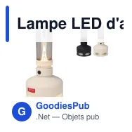 Lampe LED d'ambiance à variateur et capteur de souffle, logo - InSideOut - Miniature 1