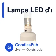 Lampe LED d'ambiance à variateur et capteur de souffle, logo - InSideOut - Miniature 2