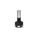 Variante Noir - Lampe LED d'ambiance à variateur et capteur de souffle, logo - InSideOut