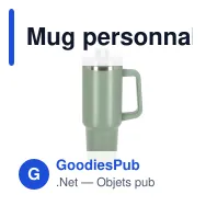 Mug personnalisable 1,2 L en inox recyclé avec logo - InSideOut Ozzy - Miniature 2