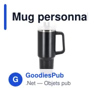 Mug personnalisable 1,2 L en inox recyclé avec logo - InSideOut Ozzy - Miniature 4